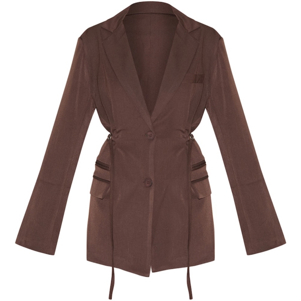 PrettyLittleThing Chocolate Brown Blazer